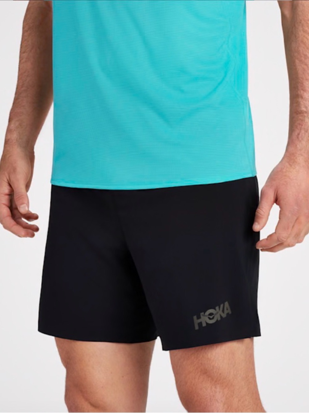 Hoka One One 7” Short Athletic Running Workout Black Size Small